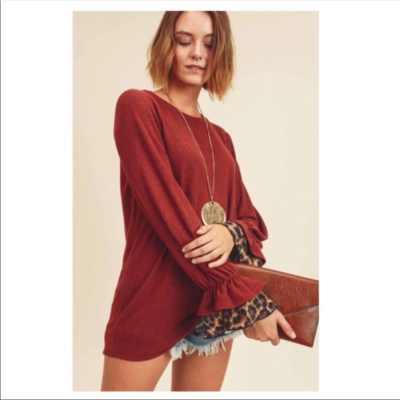 ✋Sold Out!!!🤚Gorgeous Cashmere Brushed Wine - Picture 3 of 8